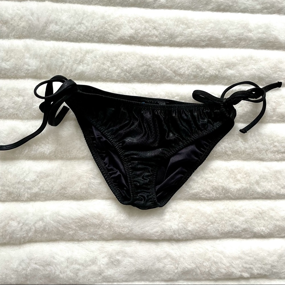 Cabana Beach Black Python Bikini Bottom